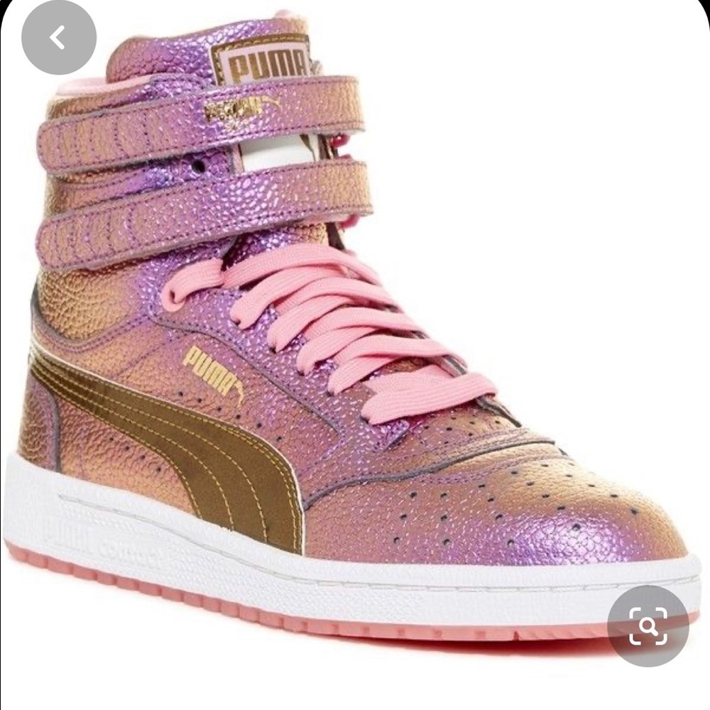 Puma metallic iridescent pink purple sneaker